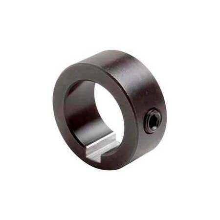 Climax Metal Climax Metal, Set Screw Collar W/Keyway C-100-KW, 1" Bore, Black Oxide C-100-KW